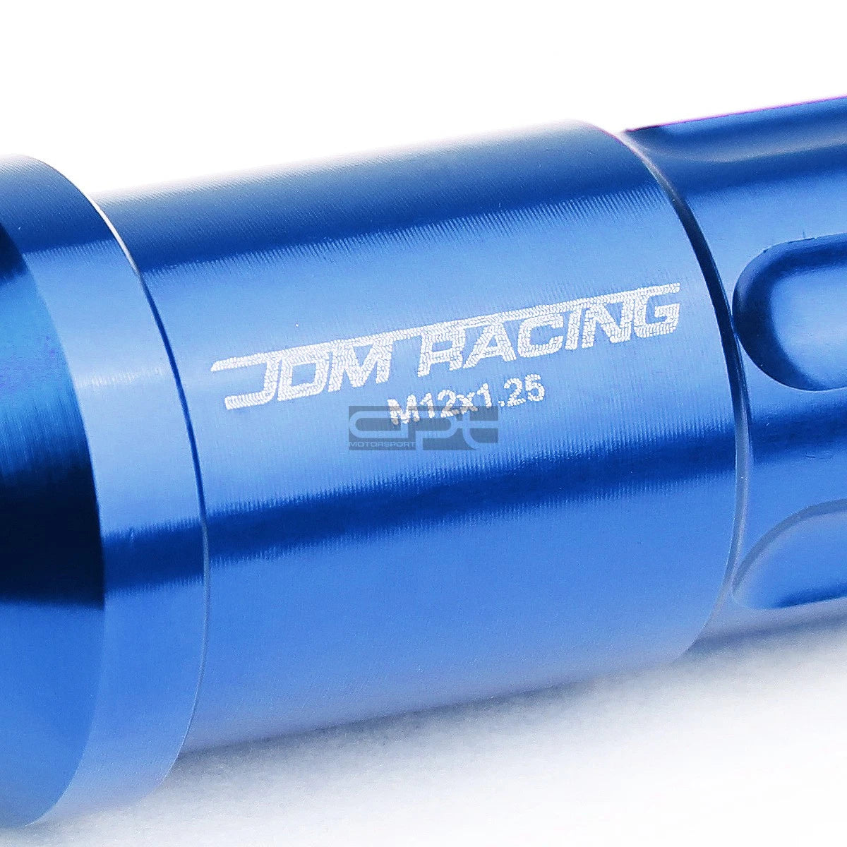 20 PCS Open End M12x1.25 50mm Tall Blue Aluminum Lug Nuts + Lock Key