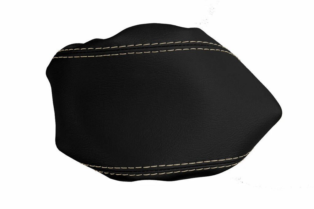 Console Lid Cover for Ford F150 (2004–2008) Leather Beige Stitch