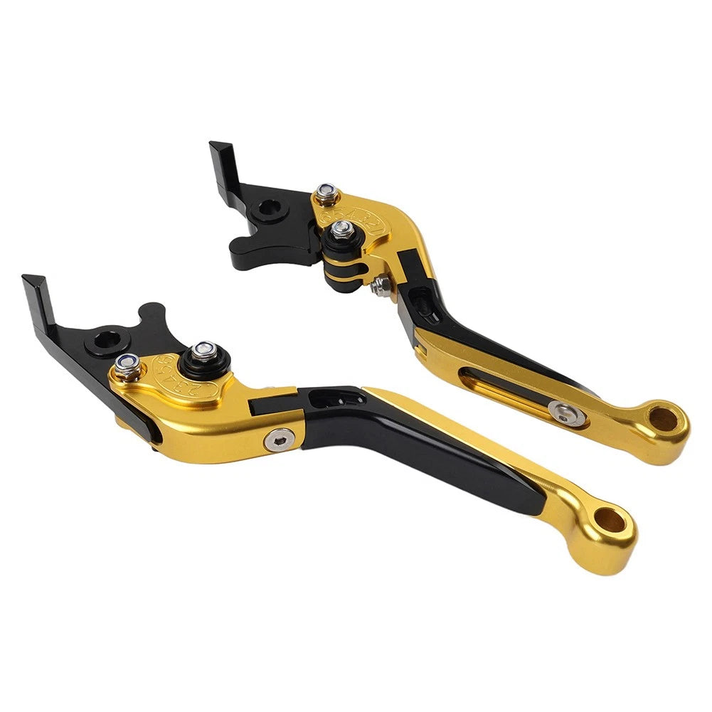 Folding Extendable Brake Clutch Levers for Suzuki GSXR600 GSXR750 (2004–2005) Gold
