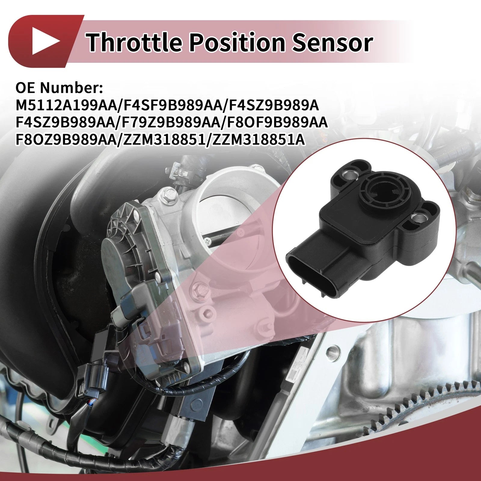 Throttle Position Sensor for Ford Crown Victoria 4.6L (1995–2004) No.M5112A199AA