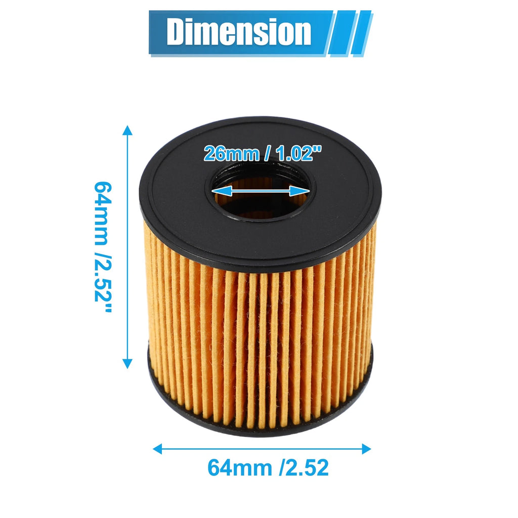 Set of 1 Engine Oil Filter 26350-2J000 for Hyundai Elantra 2.0L (2021–2022)