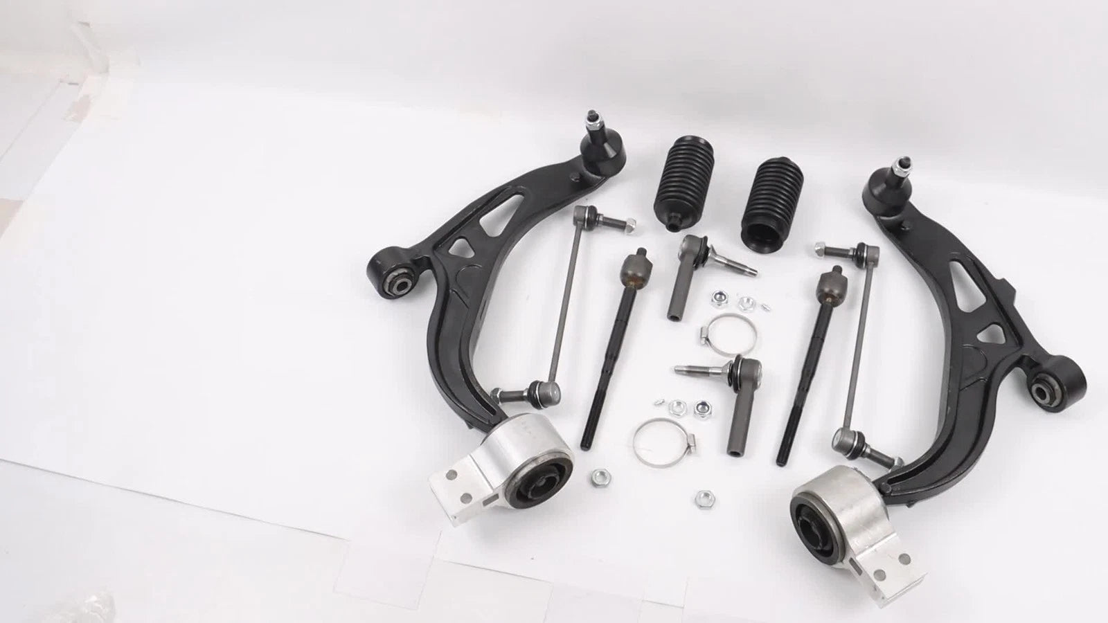 10X Front Lower Control Arms Sway Bars Tie Rods for Ford Flex Lincoln MKT (2013–2017)