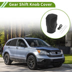 Gear Shift Knob Cover for Honda Civic (2022–2024) Black Grey Faux Leather