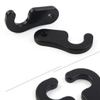 2X Black Sun Visor Clips for Jeep Wrangler JL JT JK (2018–2023)