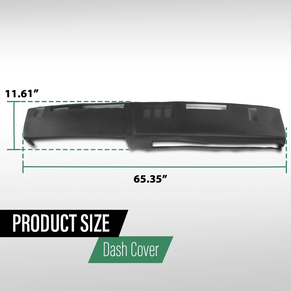 Soft TPE Dash Cover for Chevrolet GMC C/K/R/V Truck SUV (1981–1991)