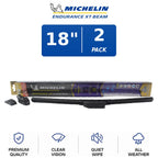 Set of 2 Michelin Endurance XT Beam Wiper Blades 18" (All-Weather)