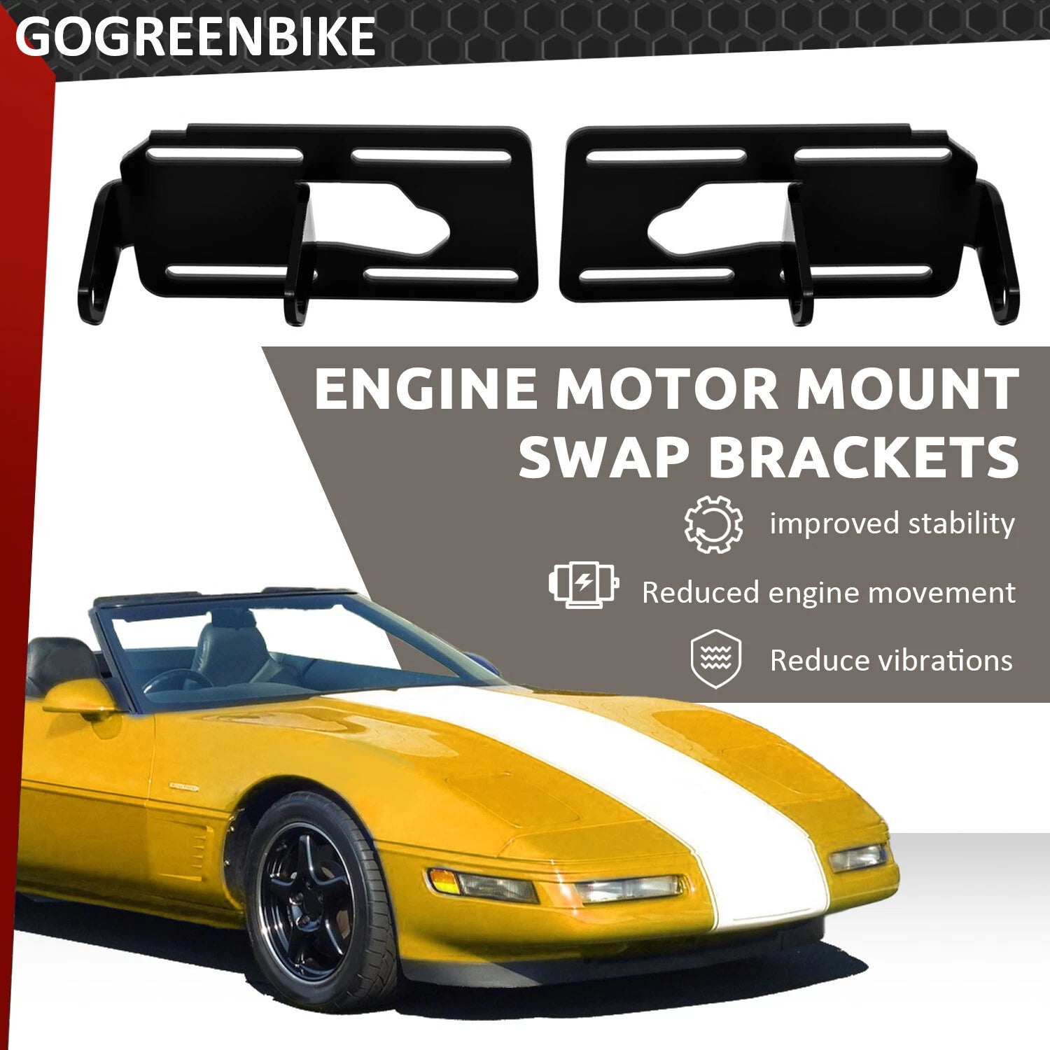 Adjustable Engine Swap Mounts for G-Body/F-Body Camaro (1973–1996)