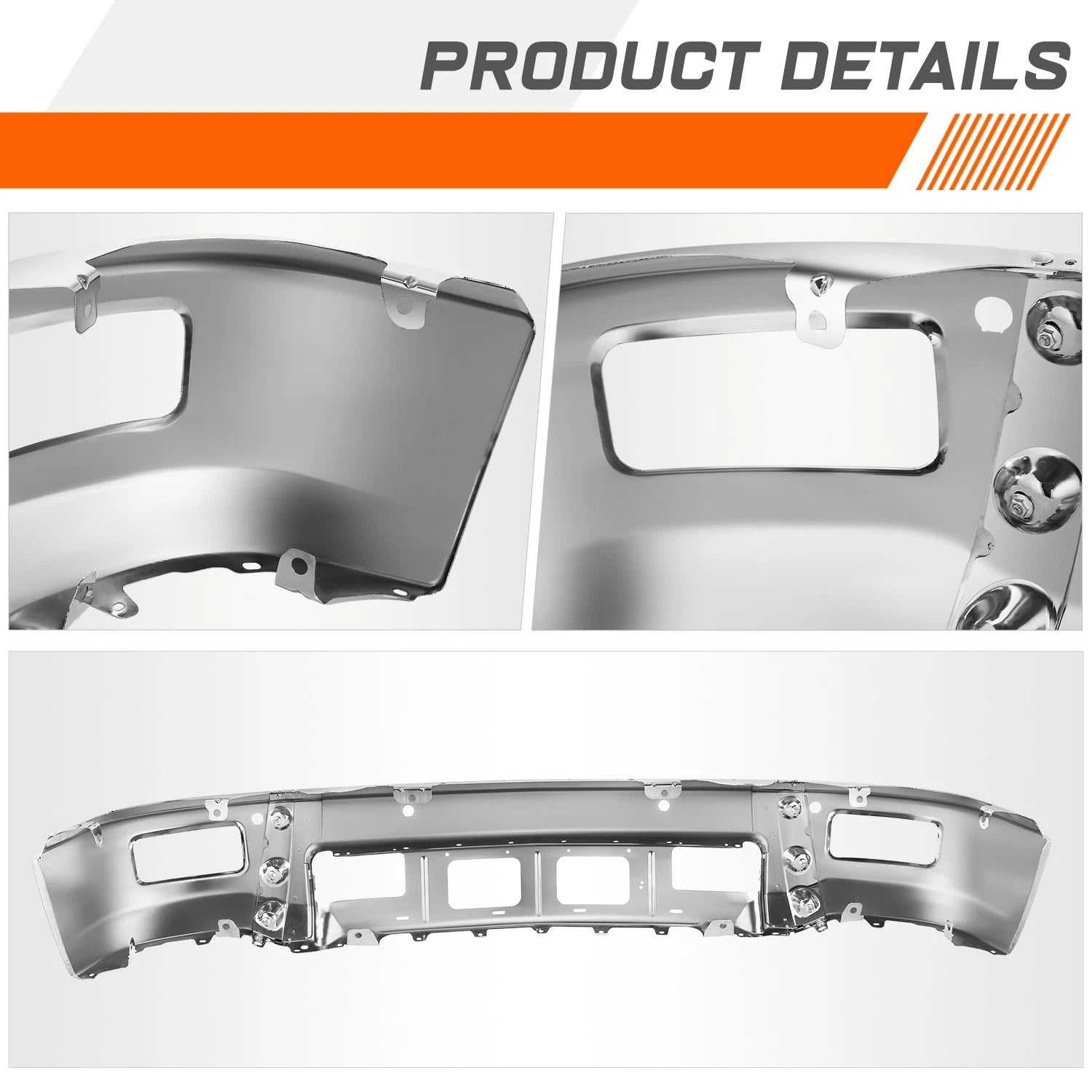 Front Bumper Face Bar for Silverado 1500 (2014–2015) w/Fog Light & Park Aid Sensors