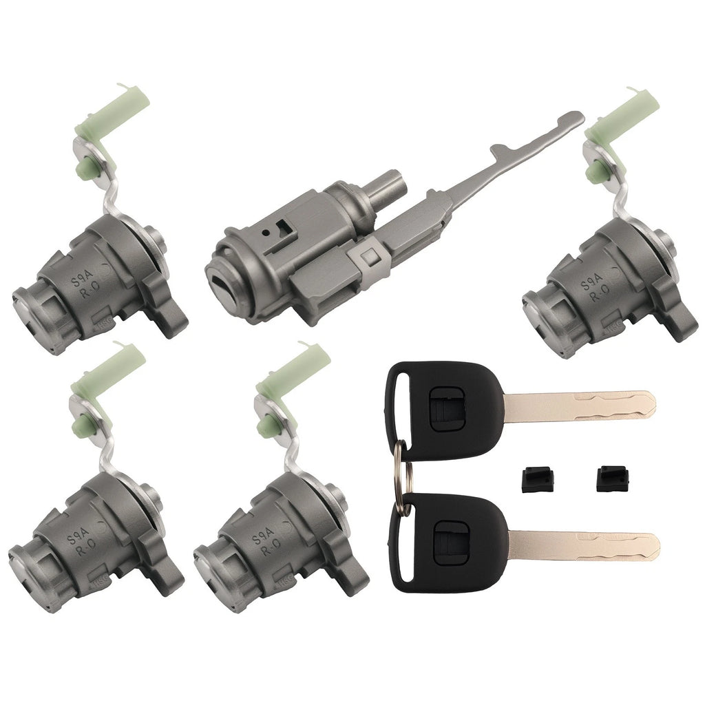 Ignition Switch Cylinder Door Lock & Keys for Honda Civic CR-V