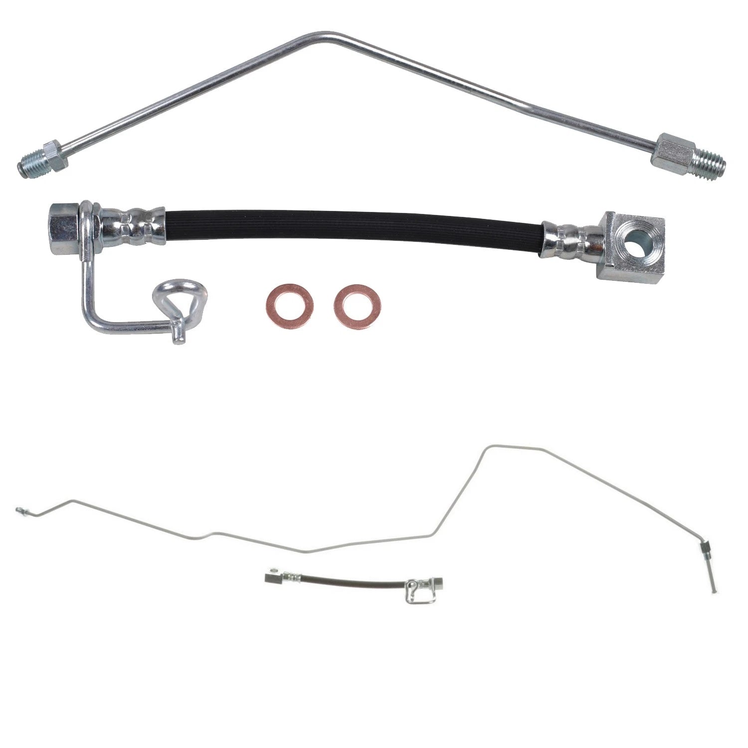 Sunsong Rear Left & Right Brake Hydraulic Hose Kit for Ram 2500 3500 (2003–2010)