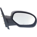 Passenger Side Mirror for Chevy Yukon Suburban (Manual Fold, Black)