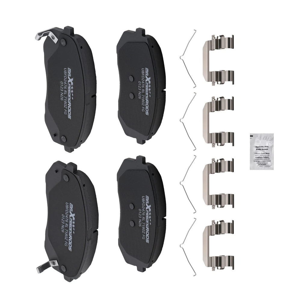 Set of 4 Front Ceramic Brake Pads for Hyundai Sonata (2015–2019) D1826