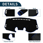 Dashboard Cover Mat for Mazda 2 Demio (2007–2014) Black Blue Sun Protector