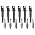 Set of 6 Ignition Coils & NGK V-Power Spark Plugs for BMW E46 E60 E83 E53 E85