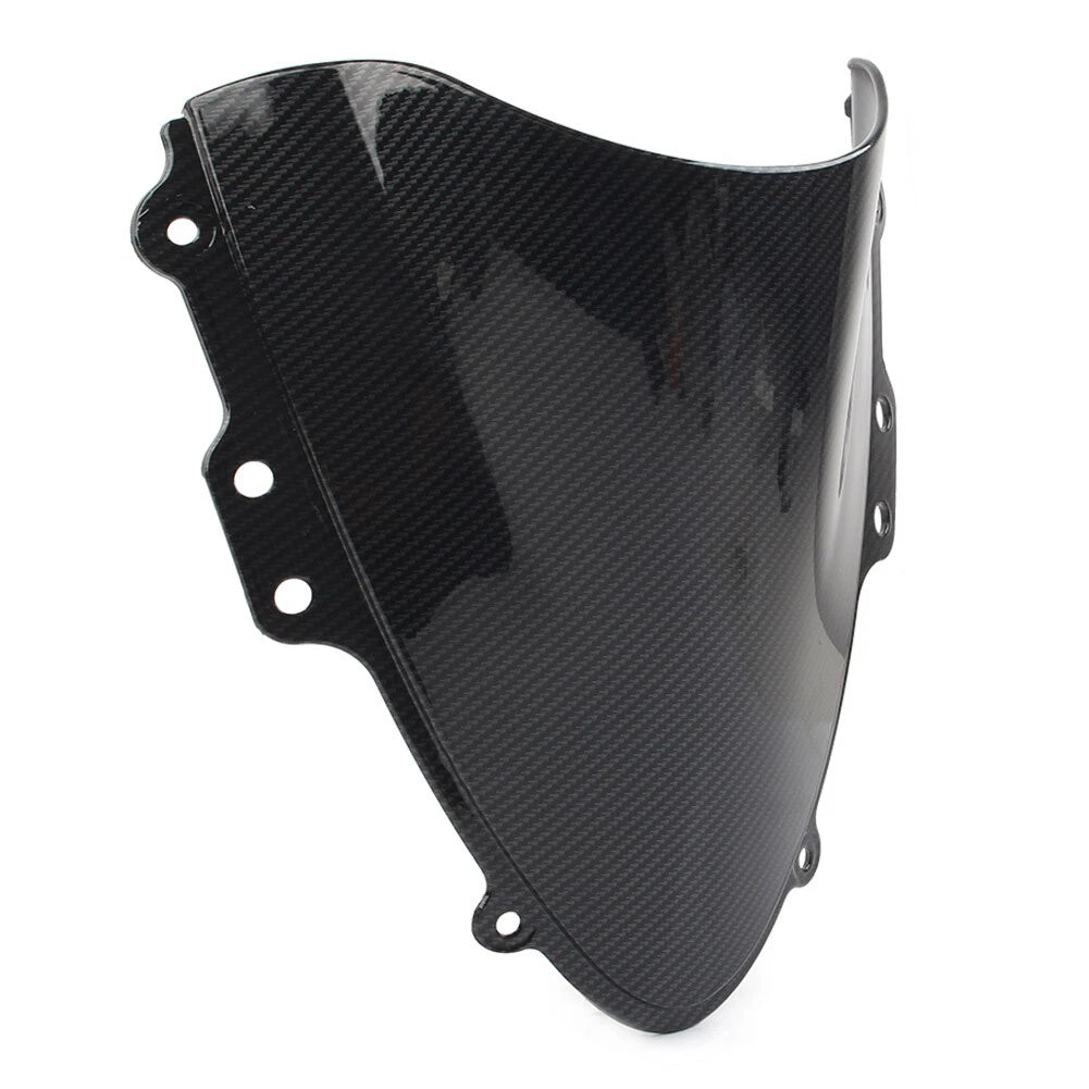 Black Carbon Fiber ABS Windshield Shield for Suzuki GSXR600 GSXR750 (2004–2005)