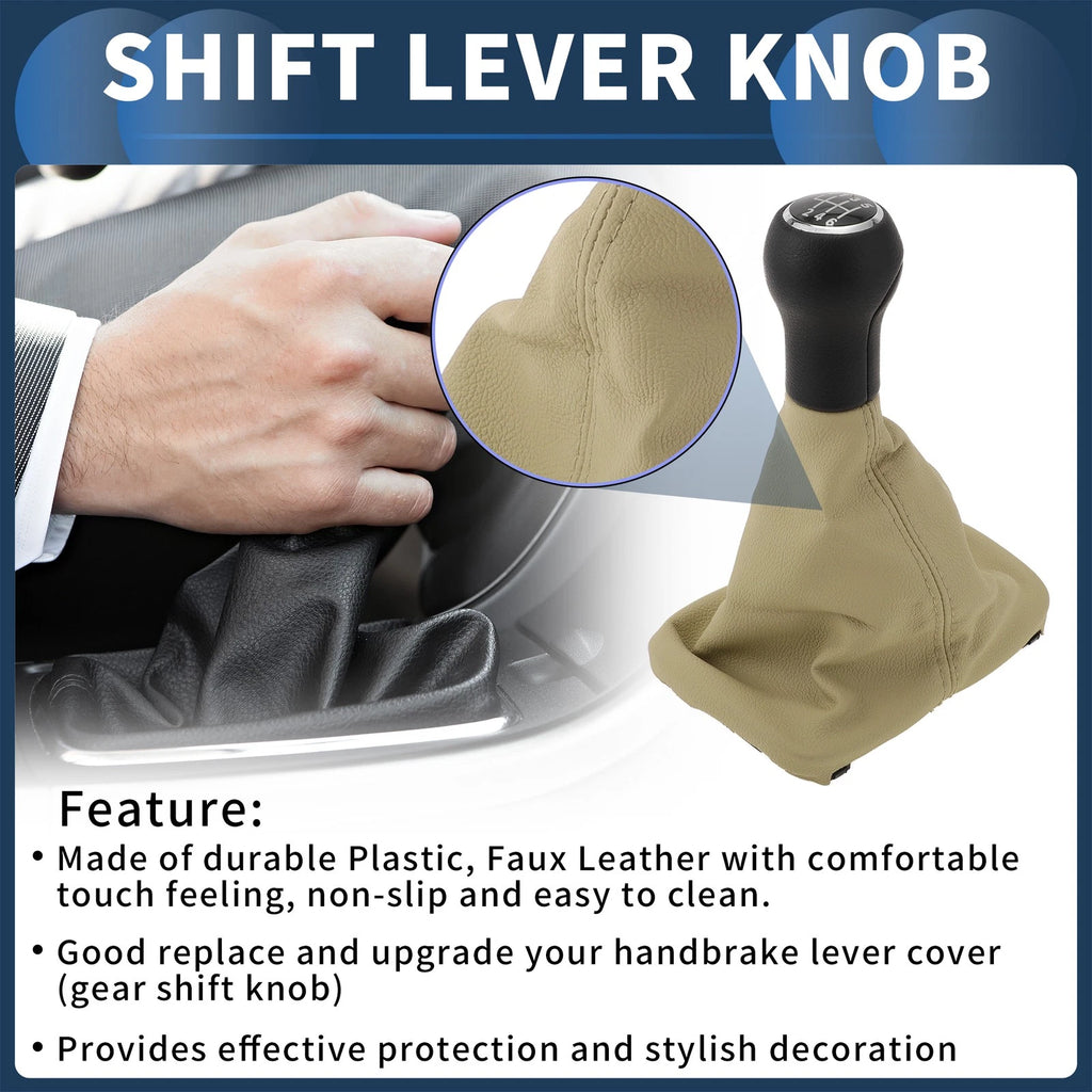6 Speed Gear Shifter Knob with Cover for VW Beetle (1998–2010)