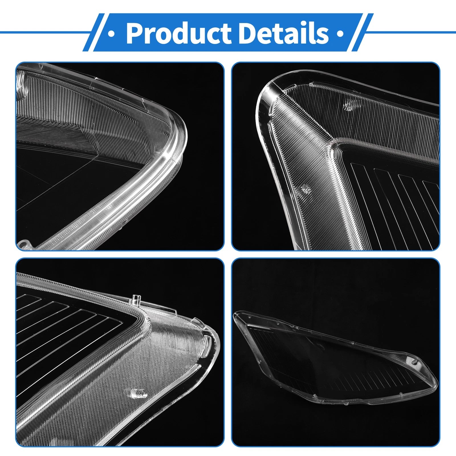 1 Pcs Headlight Lens Cover for Mercedes-Benz S-Class (2006–2009)