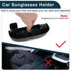 Sunglasses Case for Volkswagen Teramont (2017–2023) Eyeglasses Holder Black