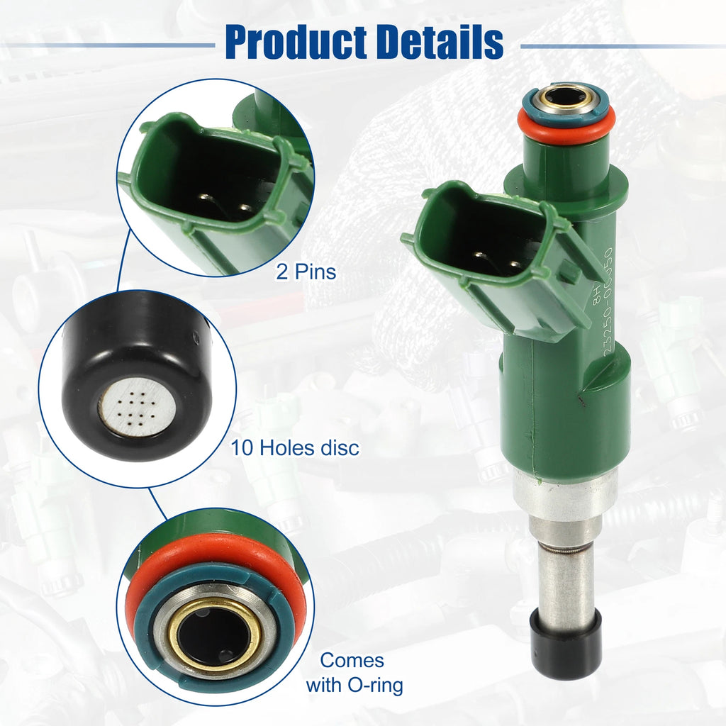 Set of 4 Fuel Injector Nozzles for Toyota Hilux Vigo (2005–2015) 23250-0C050