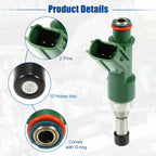 Set of 4 Fuel Injector Nozzles for Toyota Hilux Vigo (2005–2015) 23250-0C050