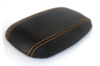 Console Armrest Cover for Ford Mustang (1994–2004) - PVC Leather, Yellow Stitch