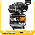 Left Headlight Assembly for GMC Sierra 1500 2500HD 3500HD (2014–2019)