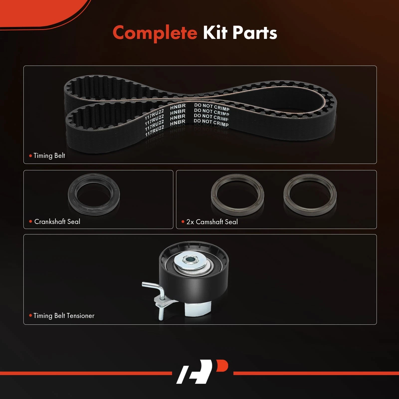 5X Timing Belt Kit for Ford Fiesta (2011-2019)