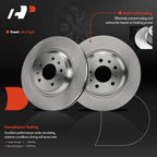 Front Disc Brake Rotors and Ceramic Pads for Cadillac CTS STS (2006–2007)