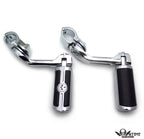 Gear Skull Chrome Footpeg Footrest for Harley Softail Deluxe (2005–2017)