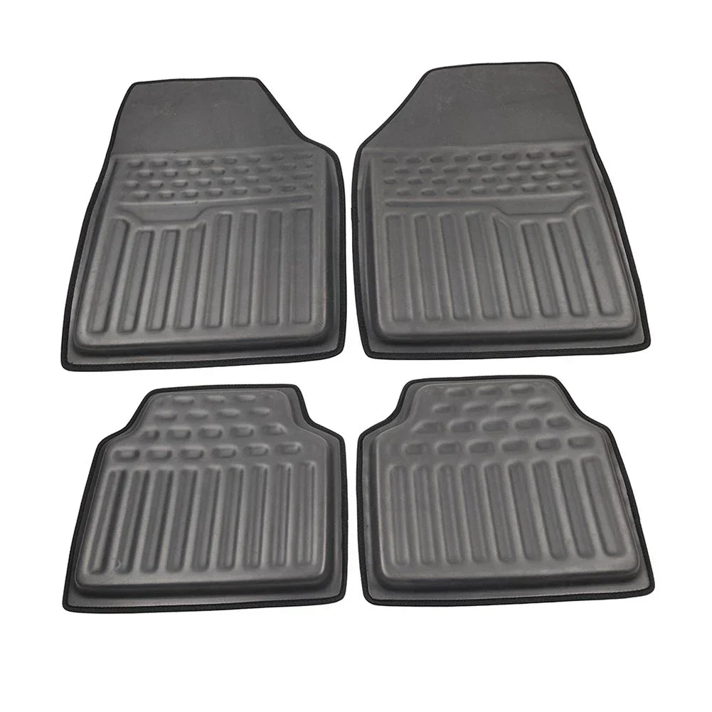 4 Pcs Universal Front Rear Heel Pad Carpet Floor Mats for Car Truck