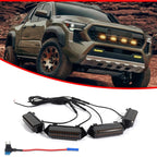 Set of 4 Smoked Amber LED Front Grille Lights for Toyota Tacoma (2024–2024)