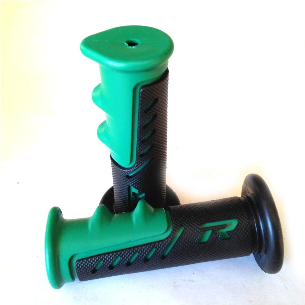 7/8" Green R Engraved Hand Grip for Yamaha 600R R1