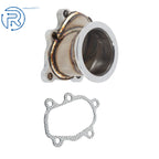 V-band Clamp Flange for T25 T28 GT25 GT28 (2.5" 63mm) Turbo Down Pipe Adapter