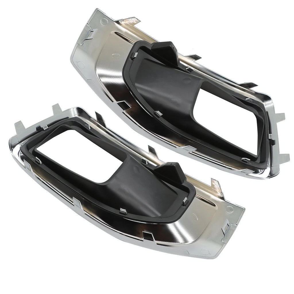 Pair Fog Light Lamp Bezel Chrome Trim Cover for GMC Yukon XL (2015–2020)