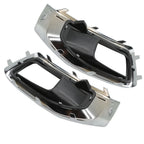 Pair Fog Light Lamp Bezel Chrome Trim Cover for GMC Yukon XL (2015–2020)