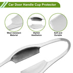 Set of 8 Chrome Door Handle Cup Protectors for Toyota RAV4 (2013–2018)