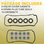 Set of 2 Valve Cover Gaskets for Honda Acura MDX TL Accord Odyssey (2008–2015)