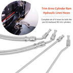 Trim Ram Cylinder Hose Kit for Mercruiser Alpha One Gen Two (32-864960, 32-864959)
