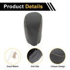 1 Pc Gear Shift Knob Cover for Honda Civic (2016–2021) Black Beige Faux Leather