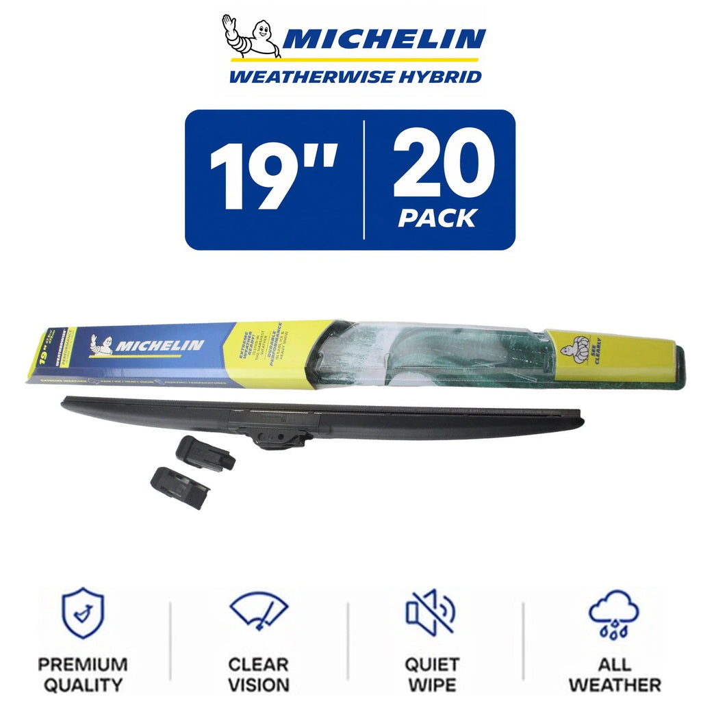 Set of 2 Michelin WeatherWise Hybrid Wiper Blades 19" for All Vehicles