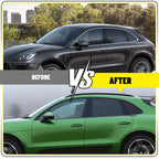 Glossy Black Door Window Pillar Trim for Porsche Macan (2014â2022)