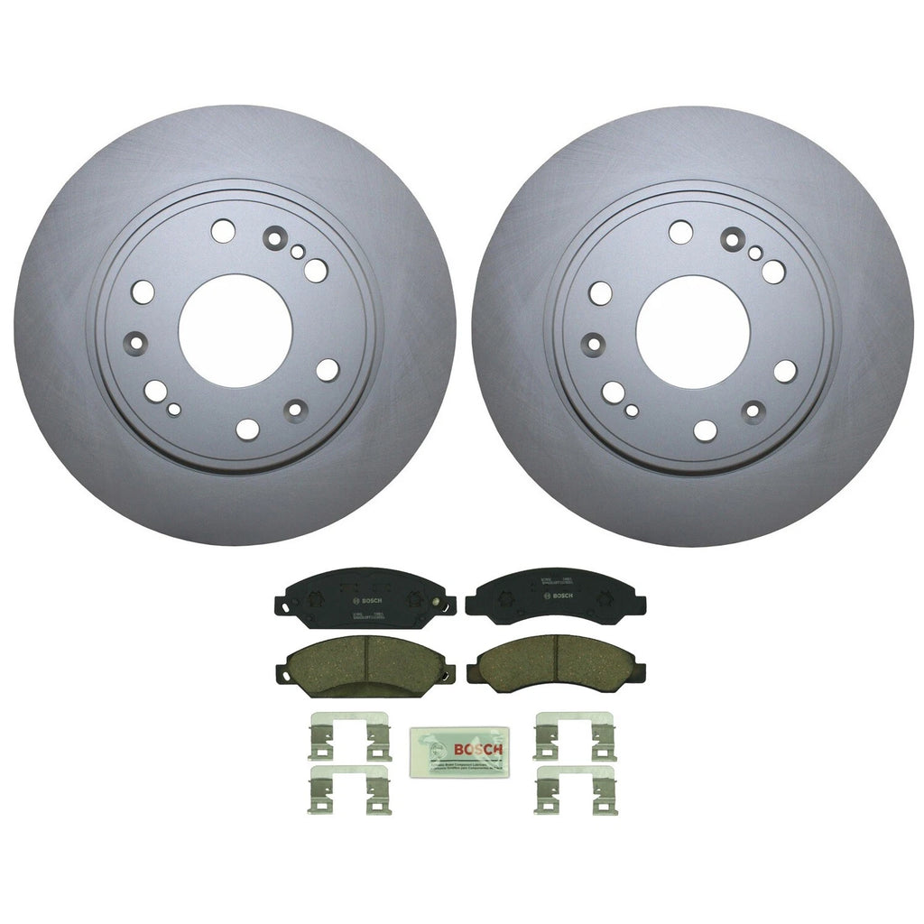 Front Brake Kit 330mm Disc Rotors & Ceramic Pads for Cadillac Chevrolet GMC