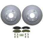Front Brake Kit 330mm Disc Rotors & Ceramic Pads for Cadillac Chevrolet GMC