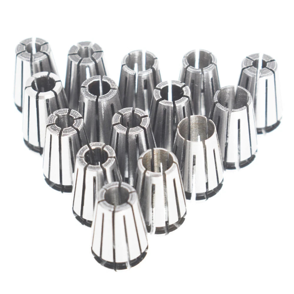 15Pcs ER11 Spring Collet Set for CNC Milling Tool