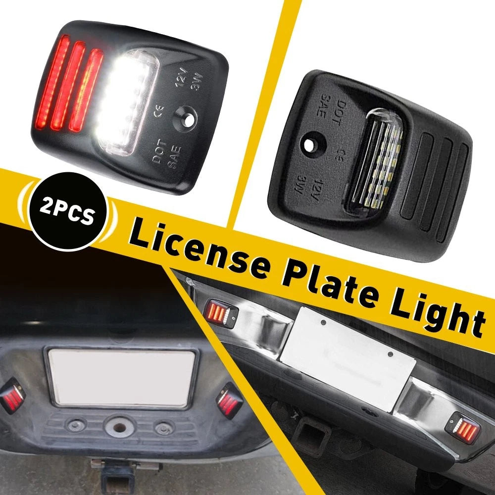 2X LED License Plate Lights for Toyota Tacoma Tundra (812710C010)