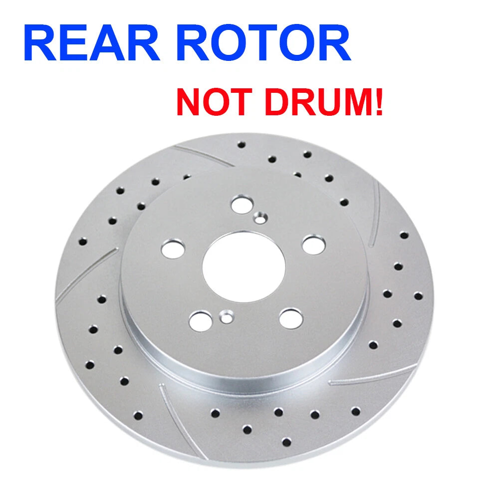 Rear Brake Rotors and Pads Kit for Toyota Corolla Matrix Prius (2003-2013)