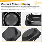 Set of 4 Center Hub Wheel Rim Caps for Polaris RZR XP 1000 (2024–2025)