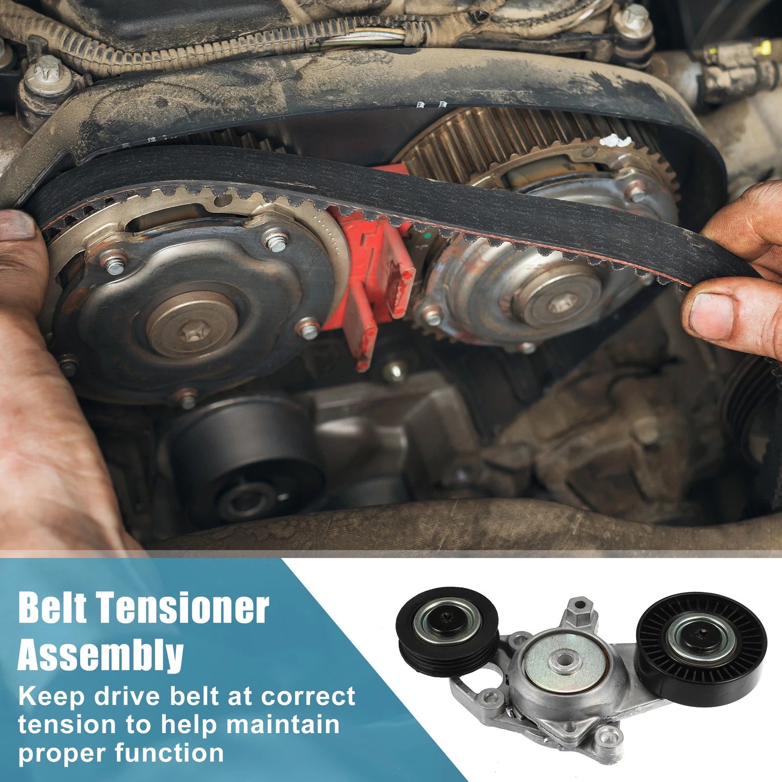 Belt Tensioner Pulley Assembly 16601-0V010 for Toyota Camry (2010–2011)