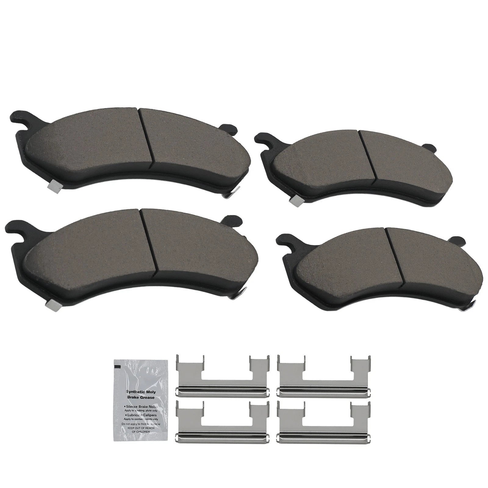 Set of 4 Ceramic Brake Pads for Chevy Avalanche Express Silverado (D785)