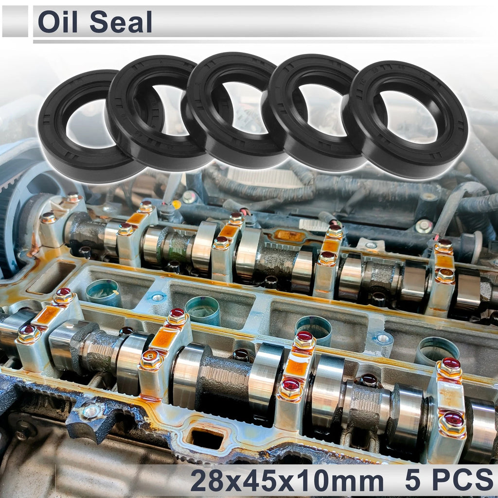 Set of 5 Oil Seal Rotary Shaft Seal TC Ring 28x45x10mm Nitrile Rubber
